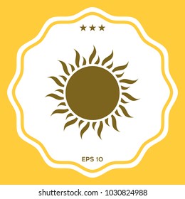 Sun symbol icon