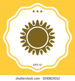 Sun symbol icon