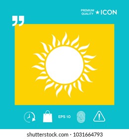 Sun symbol icon