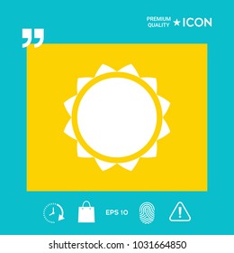 Sun symbol icon