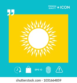 Sun symbol icon