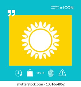 Sun symbol icon