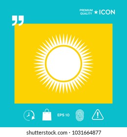 Sun symbol icon