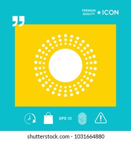 Sun symbol icon