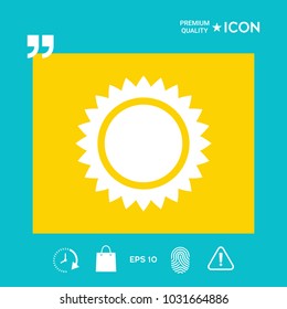 Sun symbol icon