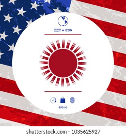 Sun symbol icon
