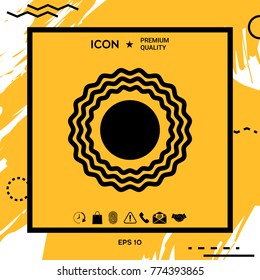 Sun symbol icon