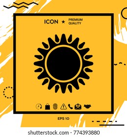 Sun symbol icon