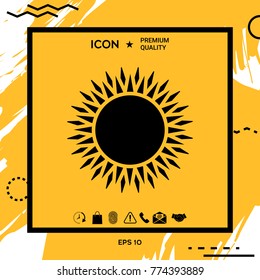 Sun symbol icon