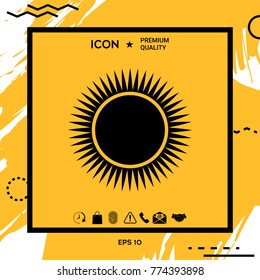 Sun symbol icon