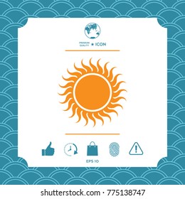 Sun symbol icon
