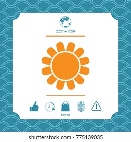 Sun symbol icon