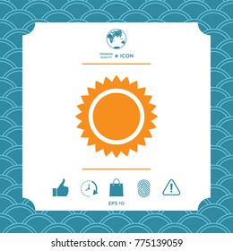 Sun symbol icon