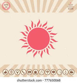 Sun symbol icon