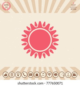 Sun symbol icon
