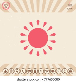 Sun symbol icon
