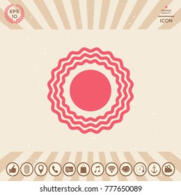Sun symbol icon
