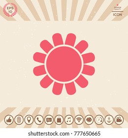 Sun symbol icon