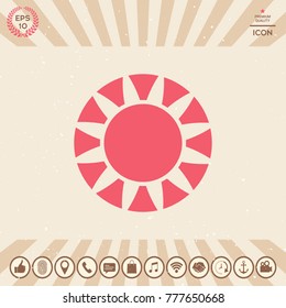 Sun symbol icon