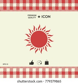 Sun symbol icon
