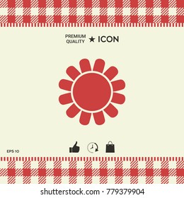 Sun symbol icon