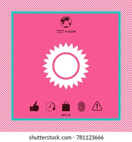 Sun symbol icon