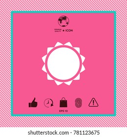 Sun symbol icon