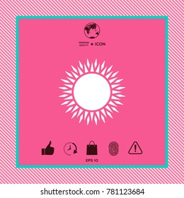 Sun symbol icon