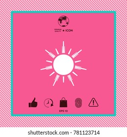 Sun symbol icon