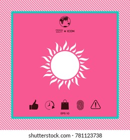 Sun symbol icon