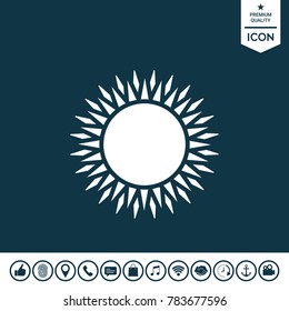 Sun symbol icon