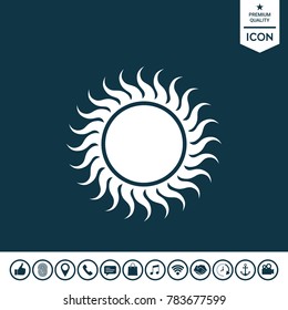 Sun symbol icon