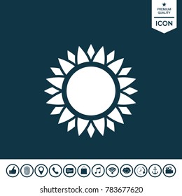 Sun symbol icon