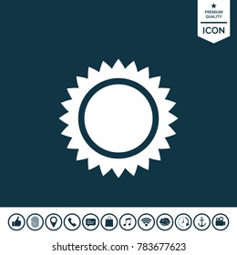 Sun symbol icon