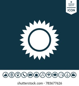 Sun symbol icon