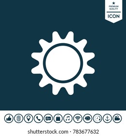 Sun symbol icon