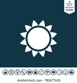 Sun symbol icon