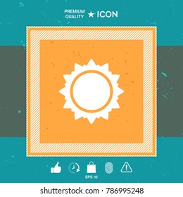Sun symbol icon