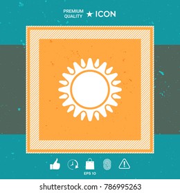Sun symbol icon