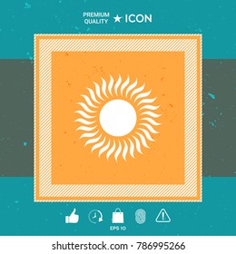 Sun symbol icon