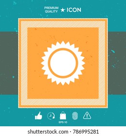 Sun symbol icon