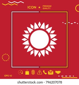 Sun symbol icon