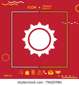 Sun symbol icon