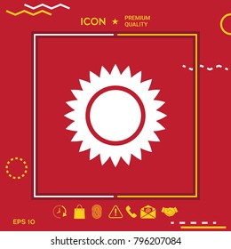 Sun symbol icon