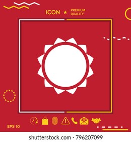Sun symbol icon