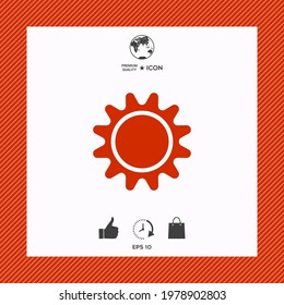Sun symbol icon, elements for your design