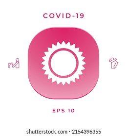 Sun symbol icon, elements for your design