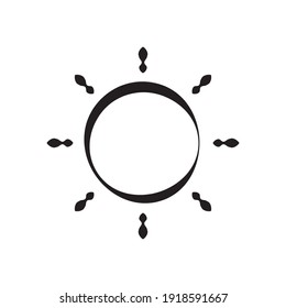 Sun Symbol Icon Vector Illustration