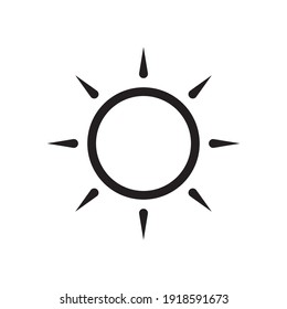 Sun Symbol Icon Vector Illustration