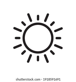 Sun Symbol Icon Vector Illustration